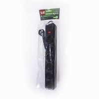 сетевой фильтр 3Cott 3C-SP1006B-1.8 пакет черный