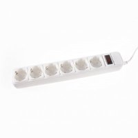 сетевой фильтр 3Cott 3C-SP1006W-1.8 пакет белый