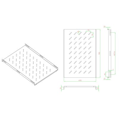 полка для шкафа 5bites CS201-1000B
