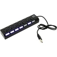разветвитель USB 5bites HB27-203PBK черный