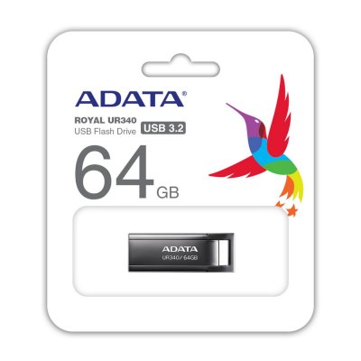 флешка A-Data 64GB UR340 Black Черный