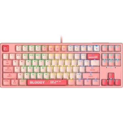 клавиатура A4Tech Bloody S87 Energy Pink Розовый