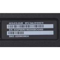 ноутбук Acer Aspire A515-51G-32KX Черный