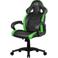 игровое кресло AeroCool AC60C AIR-BG черно-зеленый