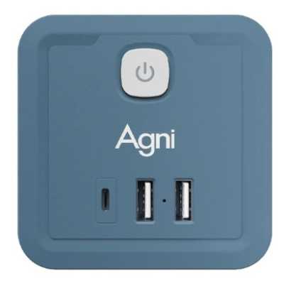 разветвитель AGNI TP-WJ3U4E-C-blue синий