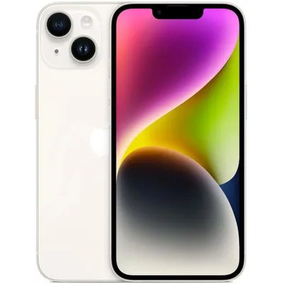 смартфон Apple iPhone 14 128GB Starlight MVUQ3CH/A белый