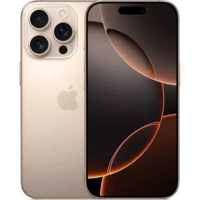 смартфон Apple iPhone 16 Pro 128GB Desert Titanium MYNF3HX/A бежевый