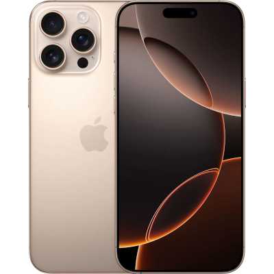 смартфон Apple iPhone 16 Pro Max 1TB Desert Titanium MYWT3JJ/A бежевый