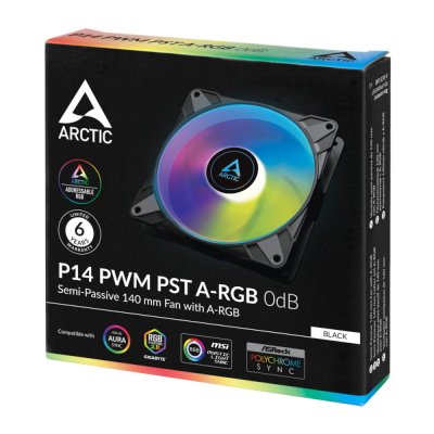 кулер Arctic P14 PWM PST A-RGB Black ACFAN00239A
