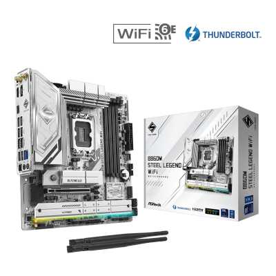 материнская плата ASRock B860M Steel Legend WiFi Белый