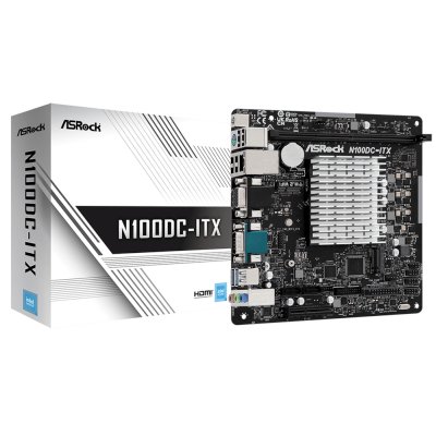 материнская плата ASRock N100DC-ITX Черный