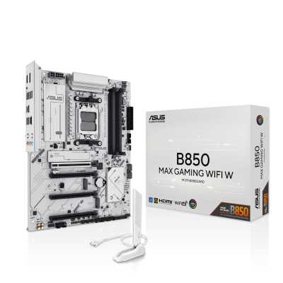 материнская плата ASUS B850 Max Gaming WiFi W Белый