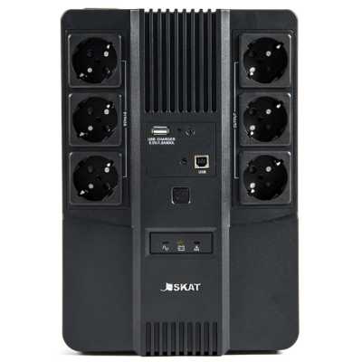 ИБП Бастион SKAT-UPS 800-AI-IN-1x9 Черный