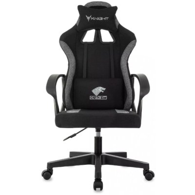 игровое кресло Бюрократ KNIGHT OPTIMUM BGR черный-серый