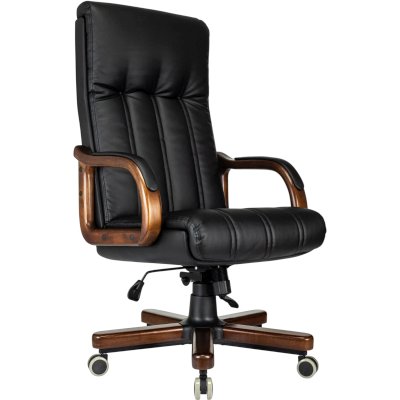 офисное кресло Бюрократ T-9932WALNUT/ECO-B черный