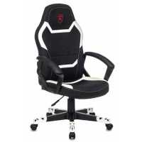 игровое кресло Бюрократ ZOMBIE 10 WHITE черно-белый