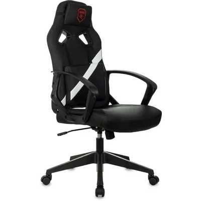 игровое кресло Бюрократ ZOMBIE 300 Black-White черно-белый