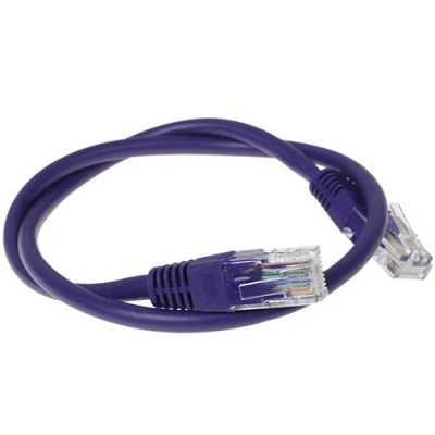 патч-корд Cablexpert PP12-0.5M/V Фиолетовый