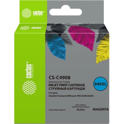 картридж Cactus CS-C4908 пурпурный