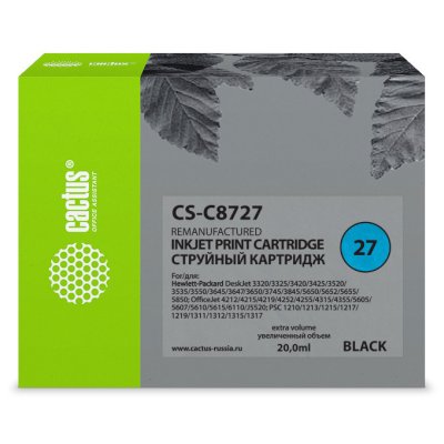 картридж Cactus CS-C8727 черный