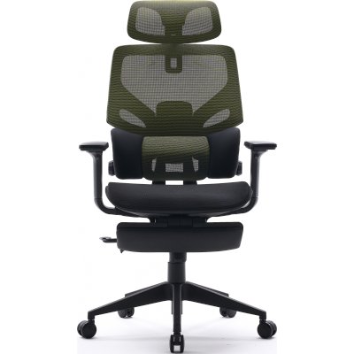 кресло Cactus CS-CHR-MC01-LGNBK черно-салатовый