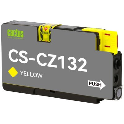 картридж Cactus CS-CZ132 желтый