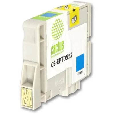 картридж Cactus CS-EPT0552 голубой
