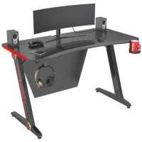 игровой стол Cactus CS-GTZ-BK-CARBON-RED