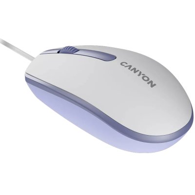 мышь Canyon M-10 CNE-CMS10WL Белый-фиолетовый
