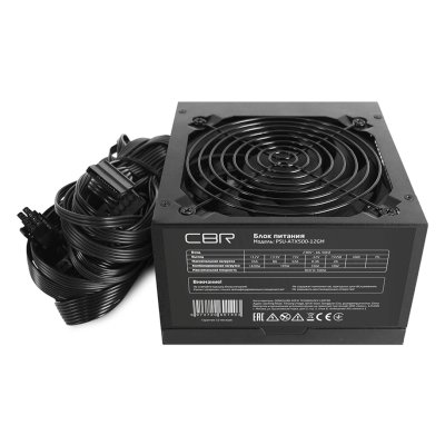 блок питания CBR 500W PSU-ATX500-12GM Черный