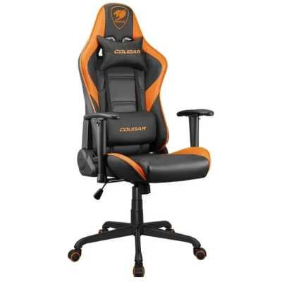 игровое кресло Cougar Fortress Black-Orange черно-оранжевый