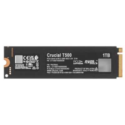 SSD диск Crucial T500 1Tb CT1000T500SSD8 Черный