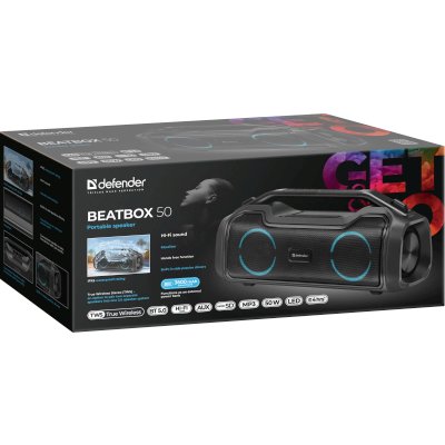 портативная колонка Defender Beatbox 50 Black