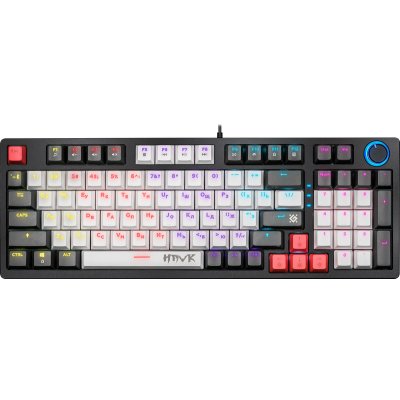 клавиатура Defender Hawk GK-418 45418 Черный-белый
