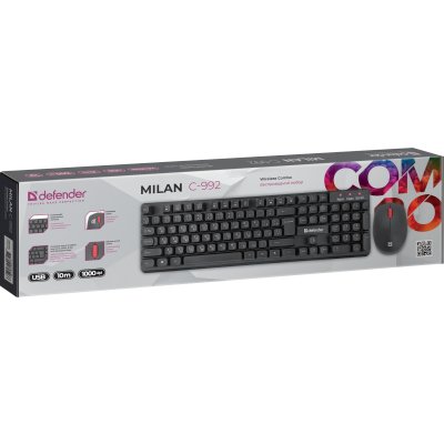 клавиатура Defender Milan C-992 Black Черный