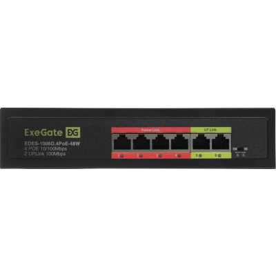 коммутатор ExeGate EDES-1006D.4PoE-48W EX299020RUS