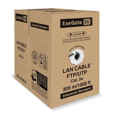 витая пара ExeGate FUTP4-C5e-CCA-S24-OUT-PE-BK-305 EX301072RUS