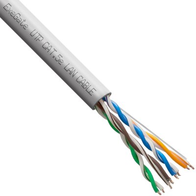 витая пара ExeGate UTP4-C5e-CU-S25-IN-PVC-GY-305 EX301080RUS