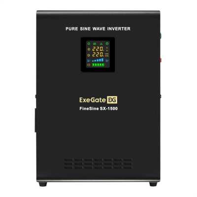 комплект ИБП ExeGate FineSine SX-1500.LCD.AVR.2SH EX296569RUS