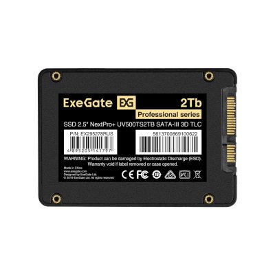 SSD диск ExeGate NextPro+ 2Tb EX295278RUS Черный