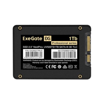 SSD диск ExeGate NextPro+ UV500TS1TB 1Tb EX295277RUS Черный