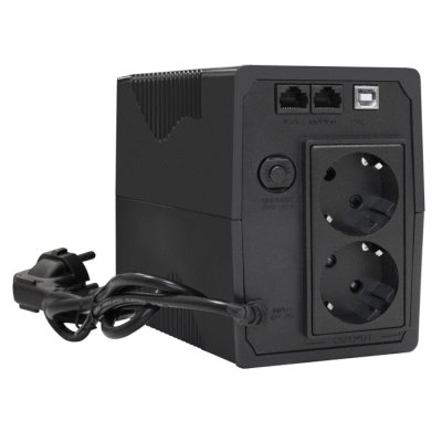 ИБП ExeGate Power Smart ULB-1000.LCD.AVR.2SH.RJ.USB EX292792RUS Черный