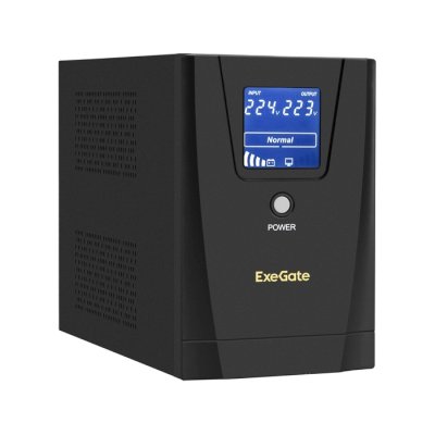 ИБП ExeGate SpecialPro Smart LLB-1200.LCD.AVR.2SH.3C13 Черный