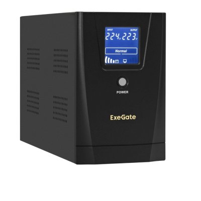 ИБП ExeGate SpecialPro Smart LLB-2200.LCD.AVR.1SH.2C13.RJ.USB Черный