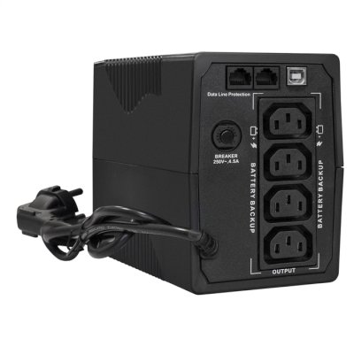 ИБП ExeGate SpecialPro UNB-650.LED.AVR.4C13.RJ.USB Черный