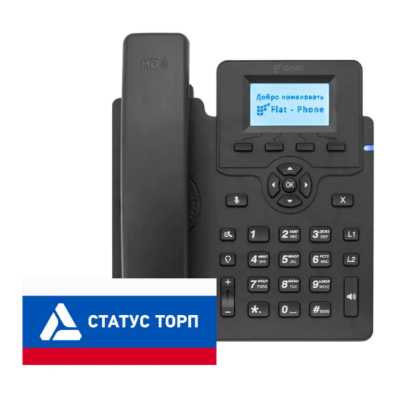 IP телефон Flat Phone C10 RU Черный