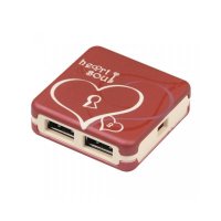разветвитель USB G-Cube GUE-55S красный