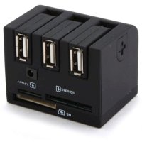разветвитель USB Gembird UHB-FD1 черный
