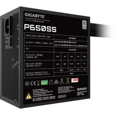 блок питания GigaByte 650W GP-P650SS Черный