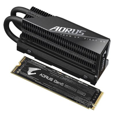 SSD диск GigaByte Aorus Gen5 10000 2Tb AG510K2TB Черный